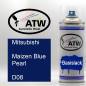 Preview: Mitsubishi, Maizen Blue Pearl, D08: 400ml Sprühdose, von ATW Autoteile West.